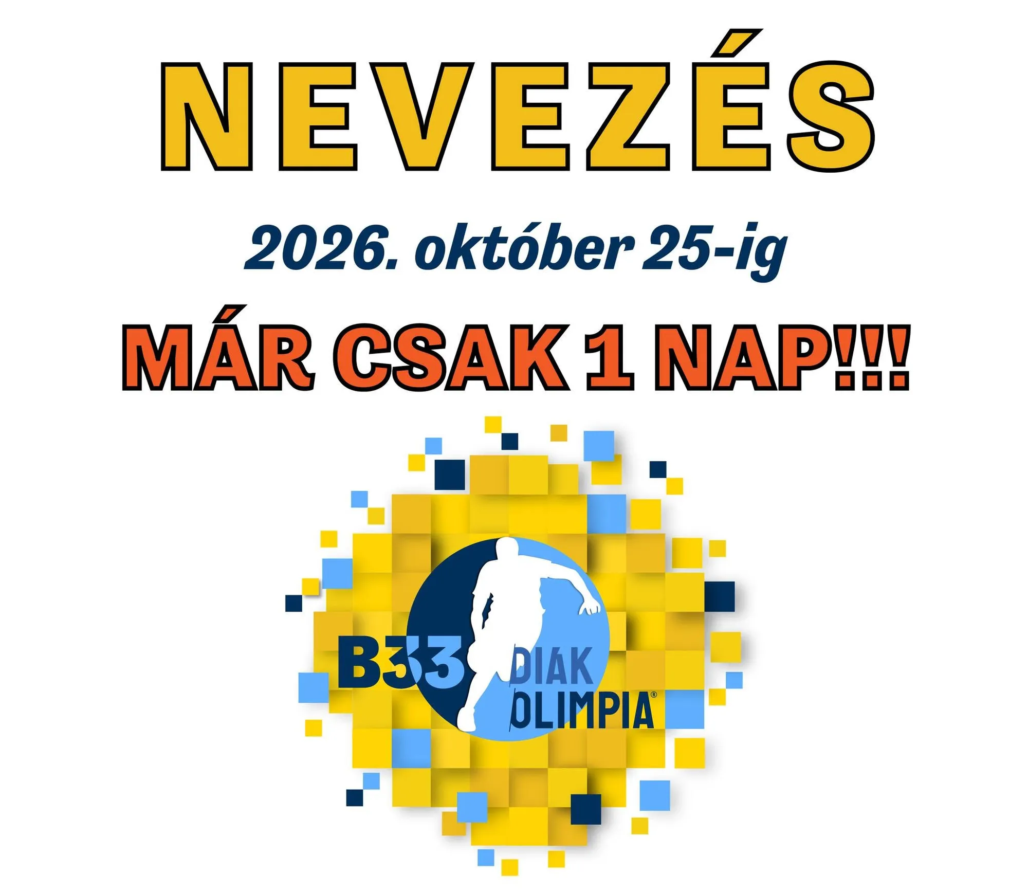 Október 25-ig lehet nevezni a B33 Diákolimpia 2026/27-es szezonjára – hírkép